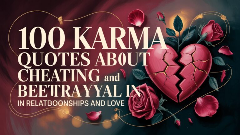 100 Karma Quotes about Cheating and Betrayal in Relationships and Love