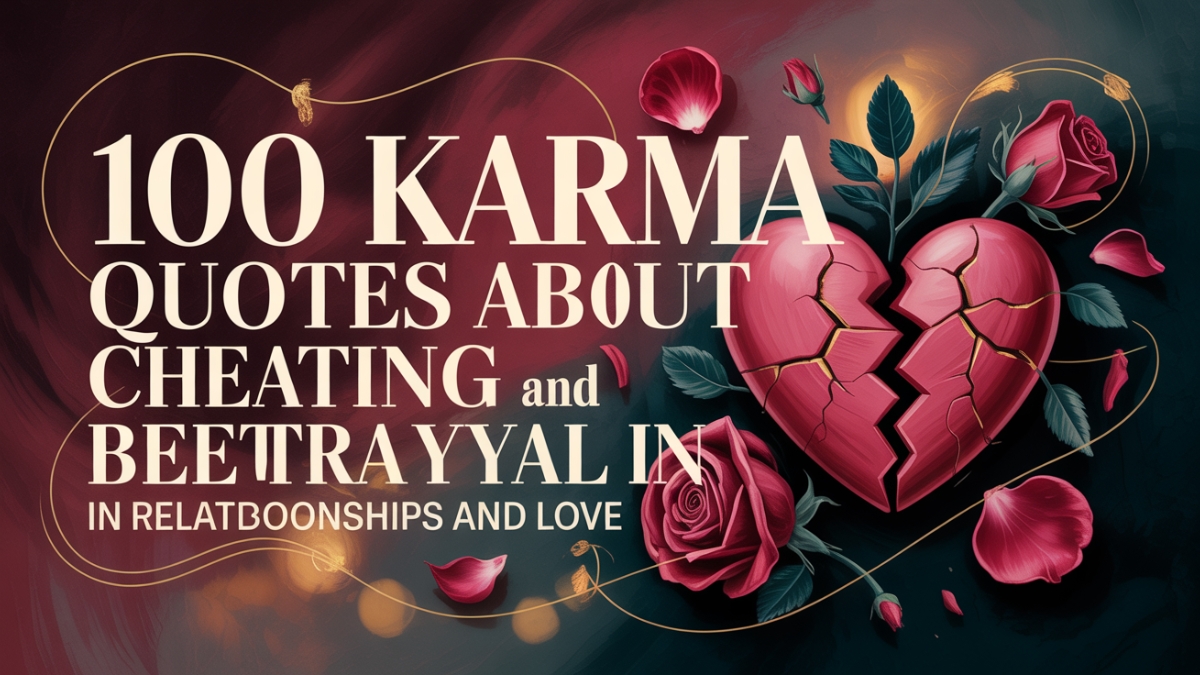 100 Karma Quotes about Cheating and Betrayal in Relationships and Love