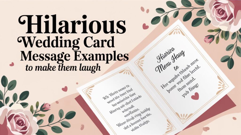 12 Hilarious Wedding Card Message Examples to Make Them Laugh!