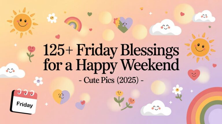 125+ Friday Blessings for a Happy Weekend – Cute Pics (2025)