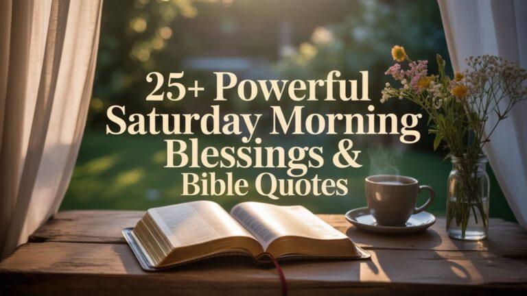 25+ Powerful Saturday Morning Blessings & Bible Quotes