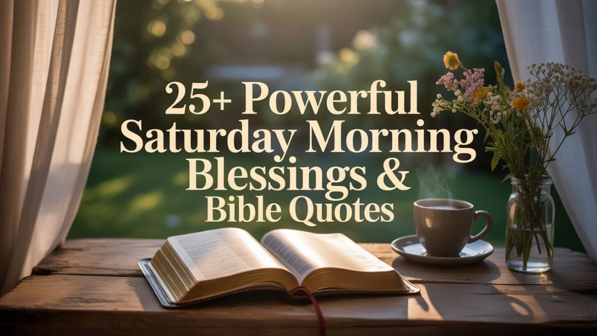 25+ Powerful Saturday Morning Blessings & Bible Quotes