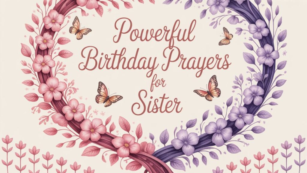 Powerful Birthday Prayers for Sister