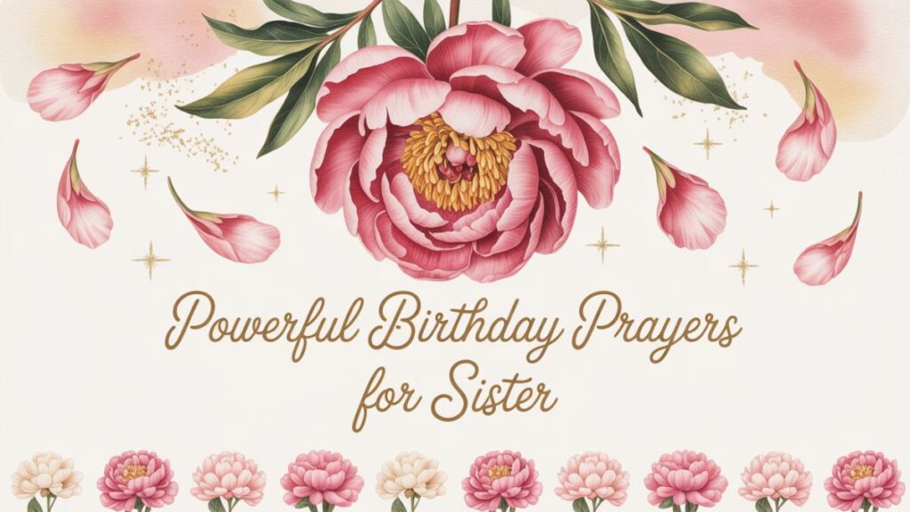 Emotional Birthday Prayers for My Sister