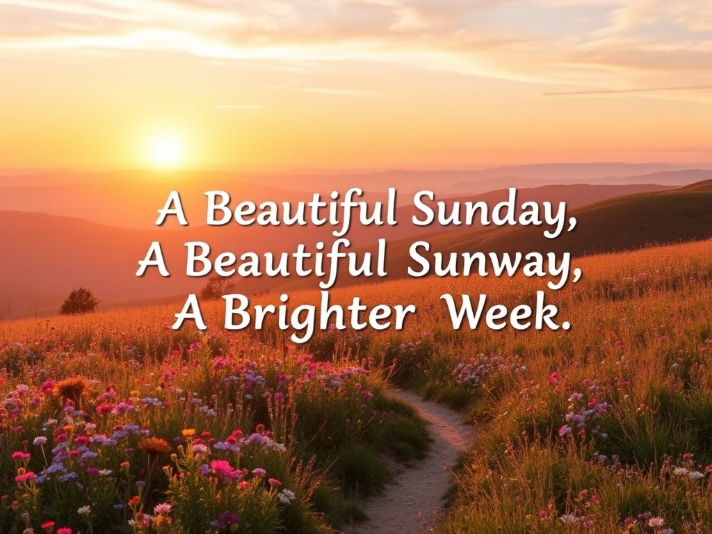 A Beautiful Sunday, A Brighter Week