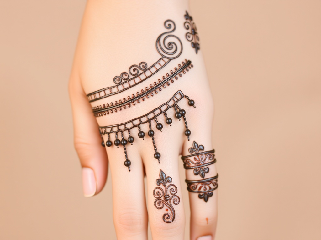 Anklet & Ring-Inspired Palm Design
