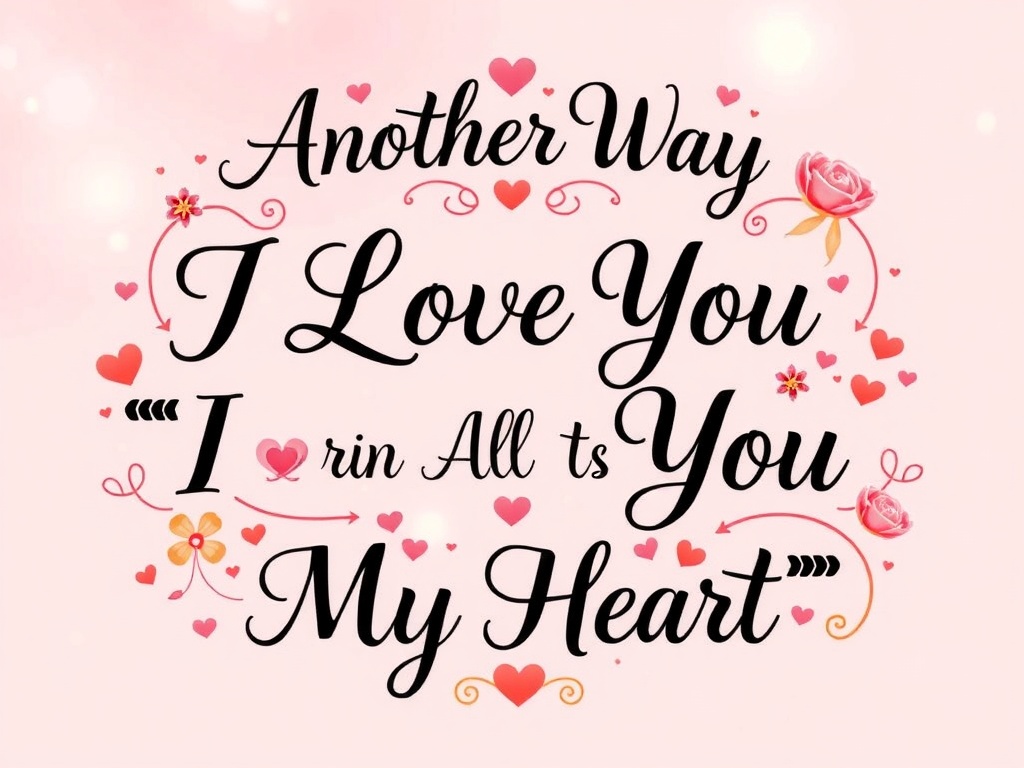 Another Way To Say “I Love You With All My Heart”