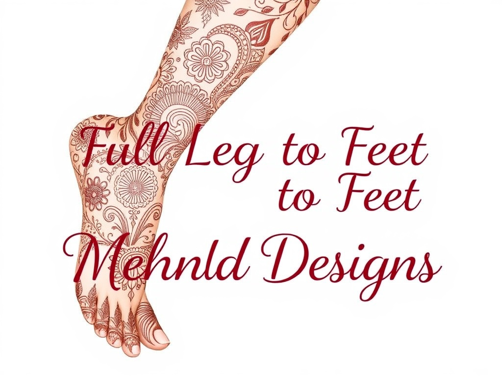 Backside Foot Mehndi Designs