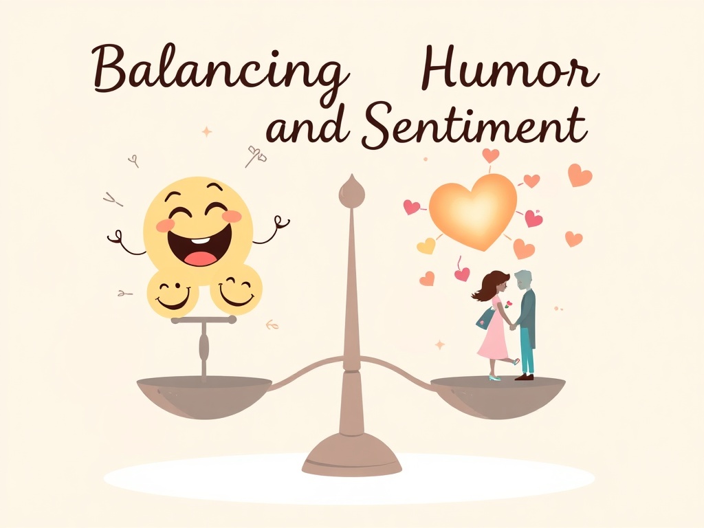 Balancing humor and sentiment