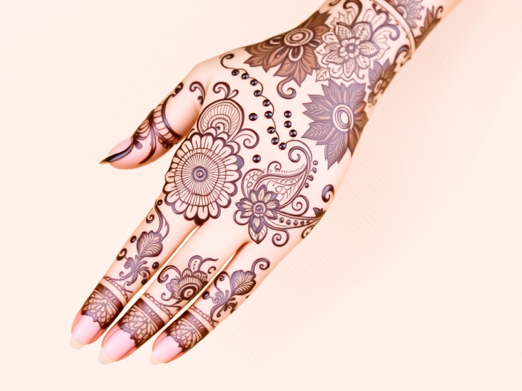 Bridal Full Hand Bharwa Mehndi