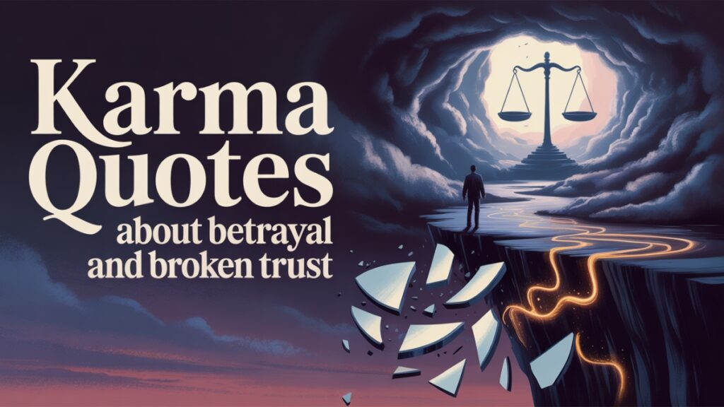 Broken Trust and Karma Sayings