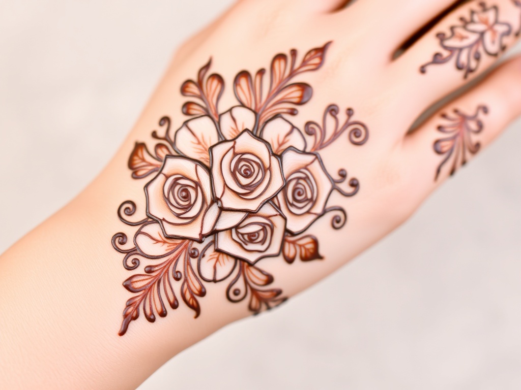 Bunch of Roses Mehndi
