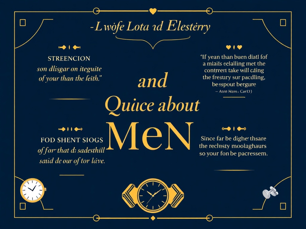 Classy and Elegant Quotes about Men