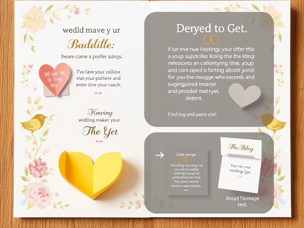 Creative wedding card message ideas beyond text