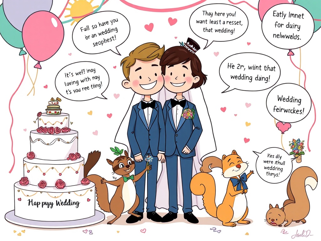 Funny wedding wishes for the newlyweds