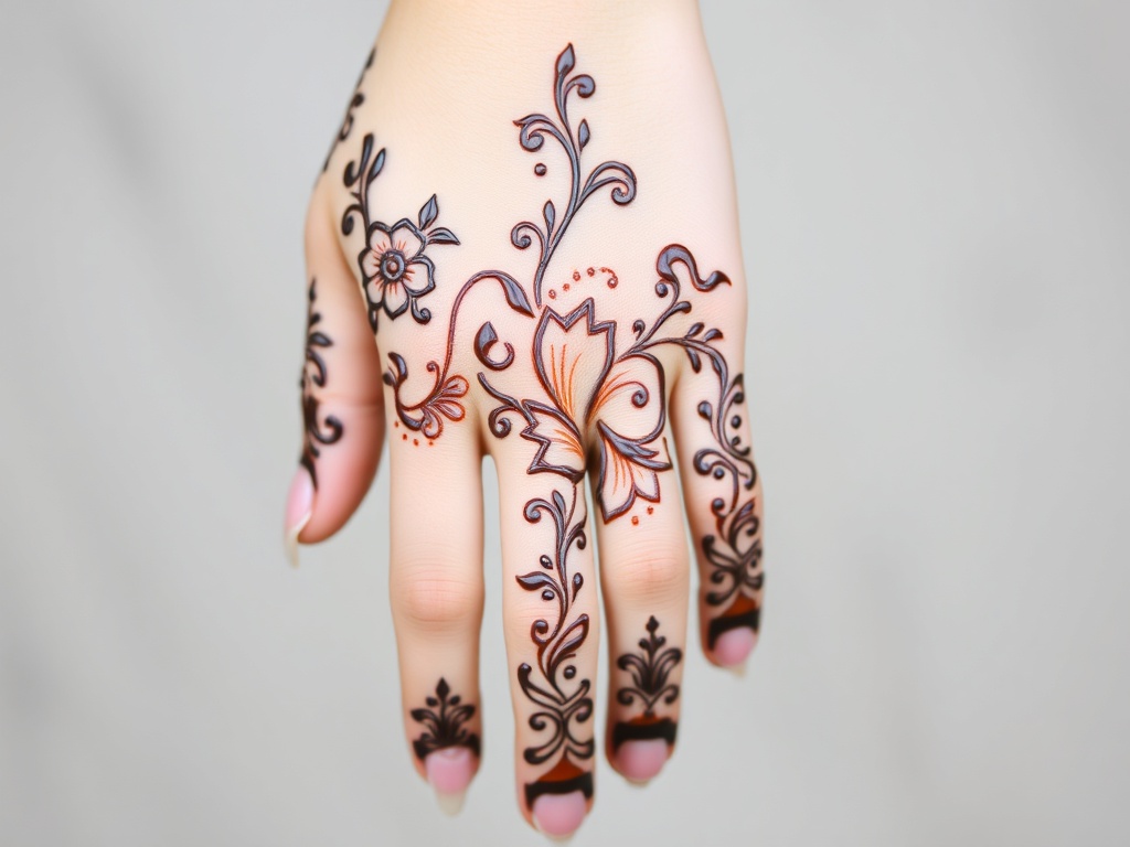 Half Palm Mehndi