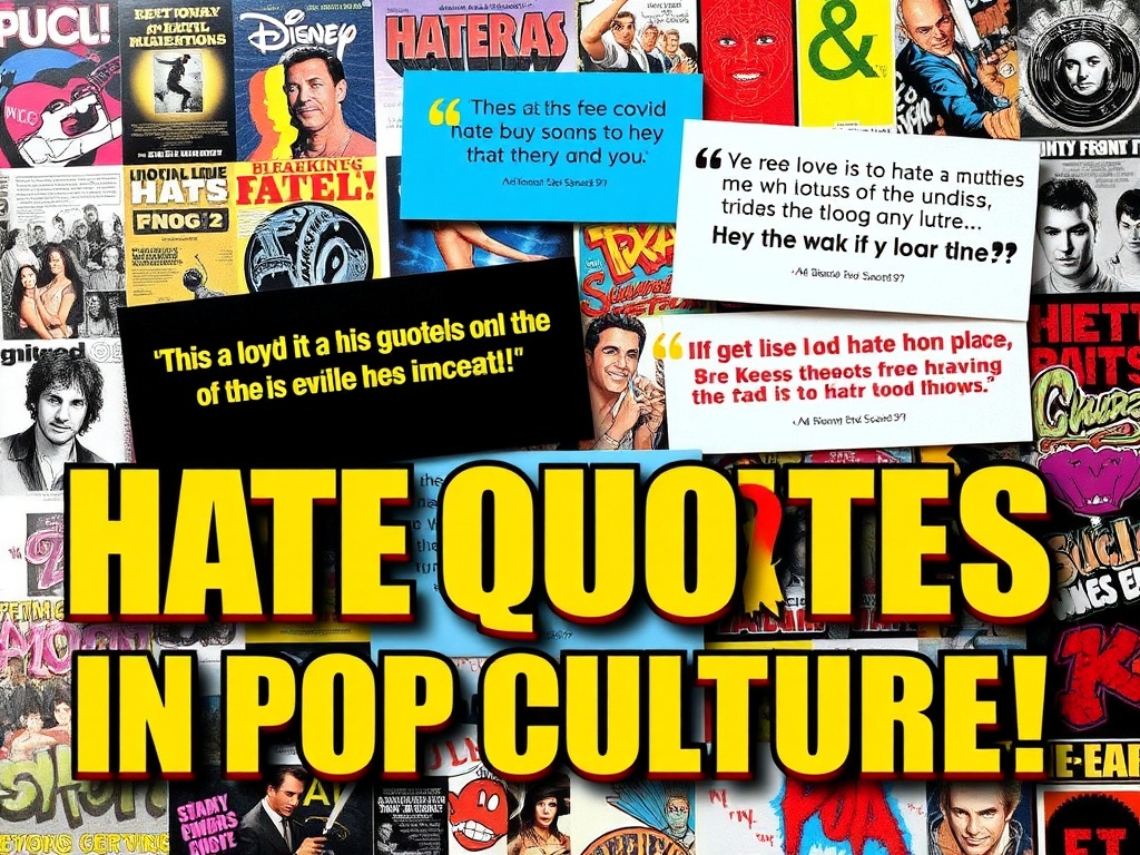 Hate Quotes in Pop Culture