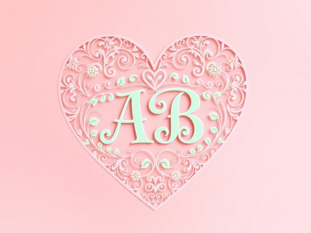 Heart-Shaped and Initials