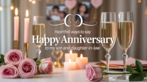 Heartfelt Ways to Say Happy Anniversary to My Son and Daughter-in-Law