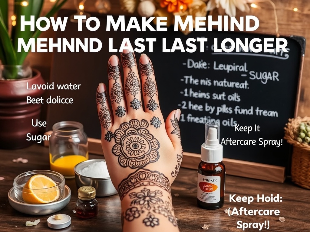 How to Make Mehndi Last Longer
