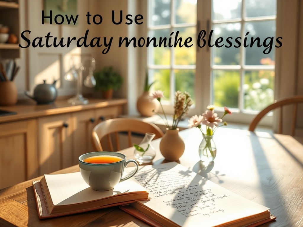 How to Use Saturday Morning Blessings in Your Routine