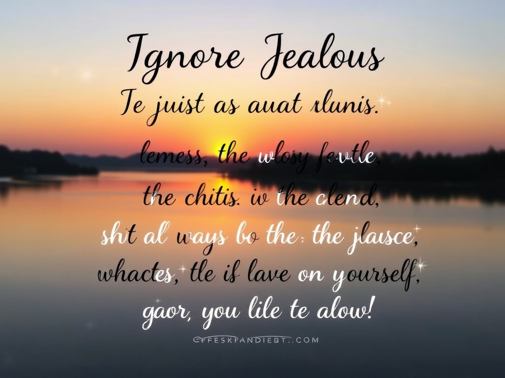 Ignore Jealous Person Quotes