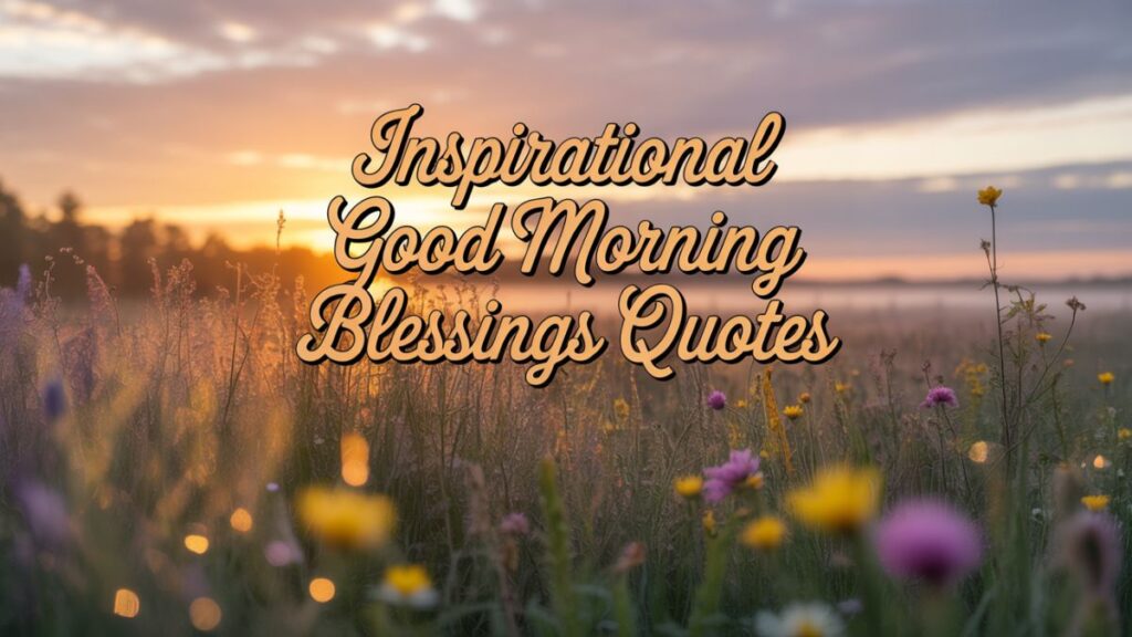 Inspirational Good Morning Blessings Quotes