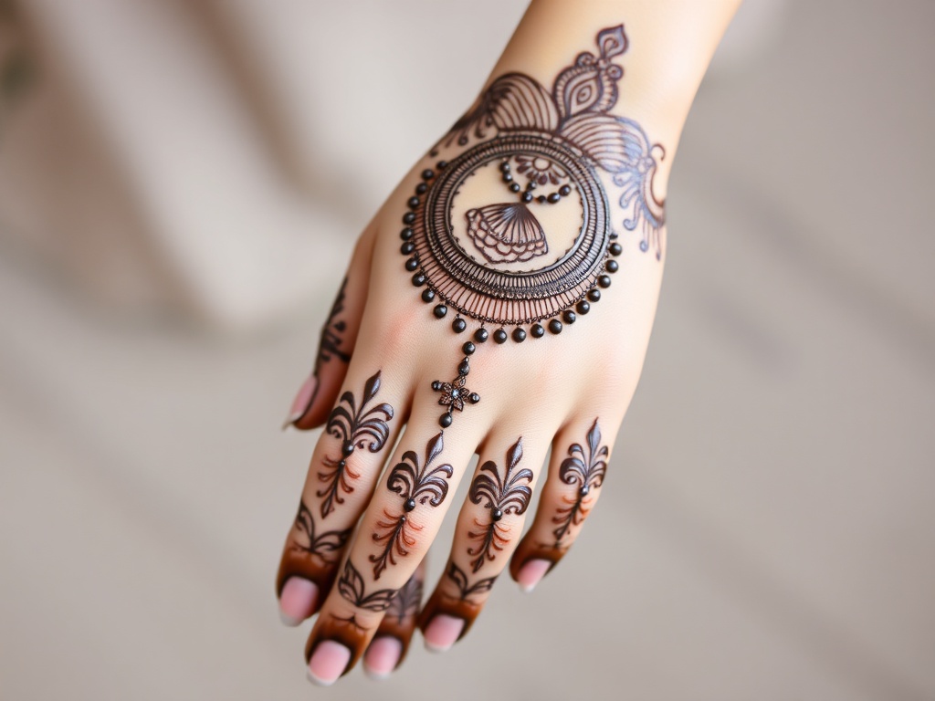 Jewelry-Inspired Palm Design