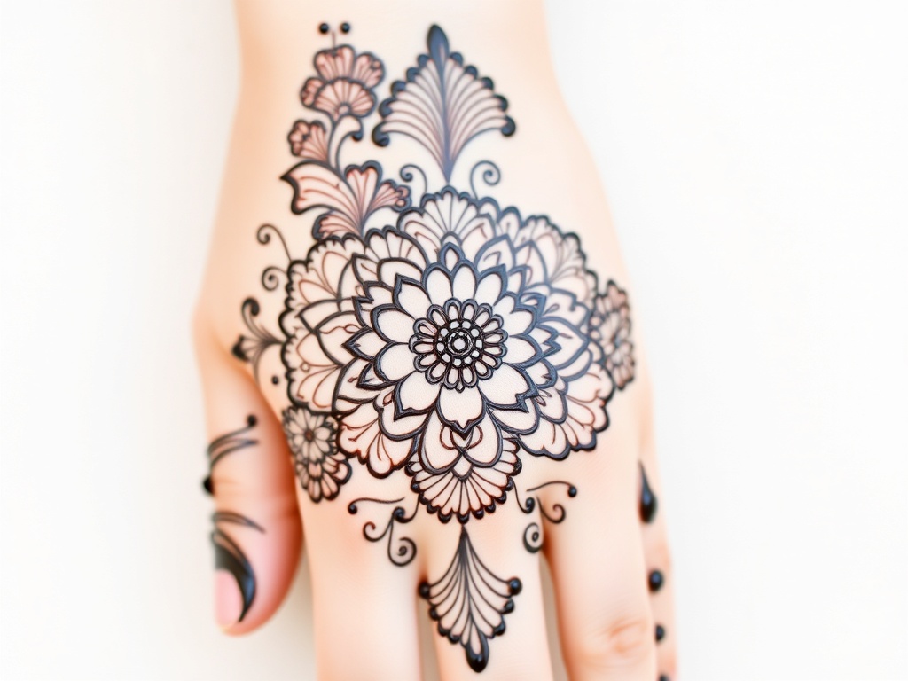 Latest Back Side Arabic Mehndi Design for 2025