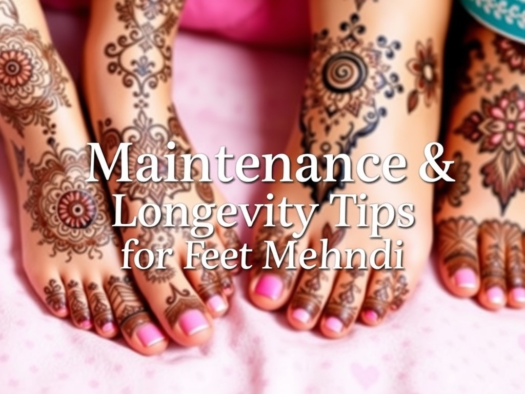 Maintenance & Longevity Tips for Feet Mehndi