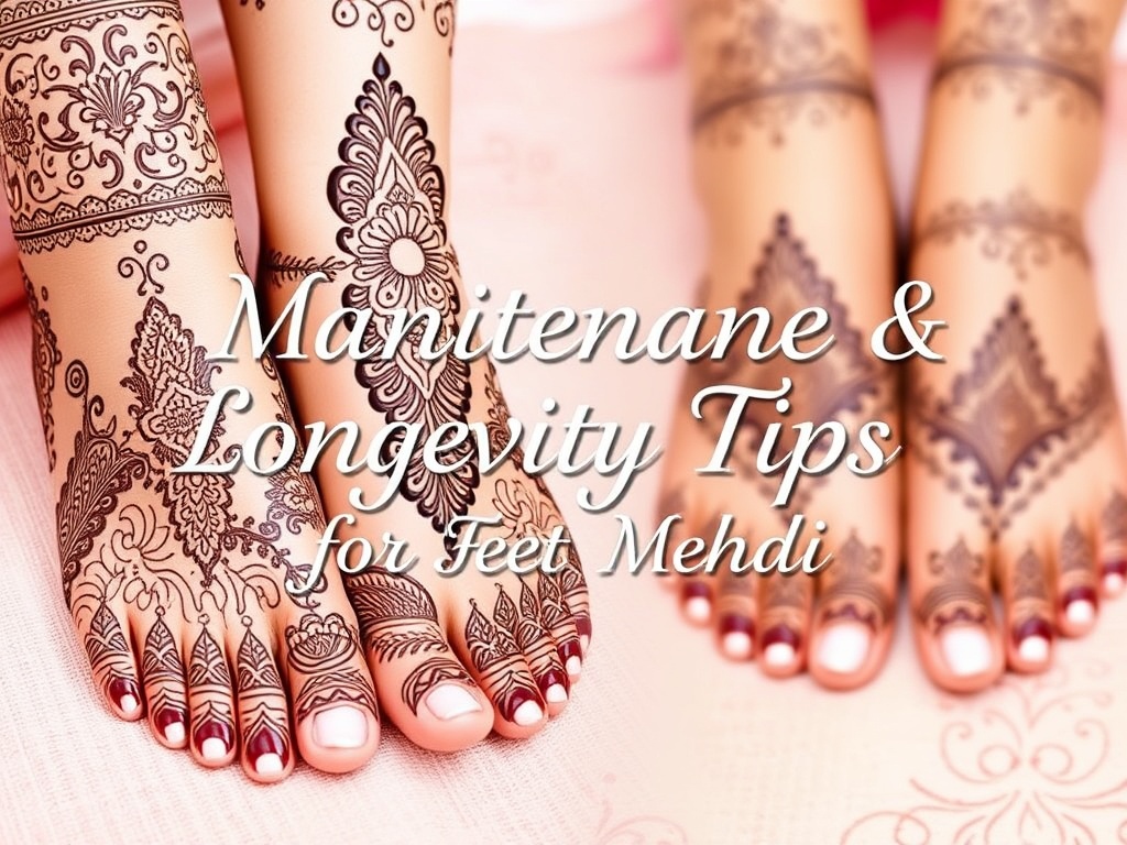 Maintenance & Longevity Tips for Feet Mehndi