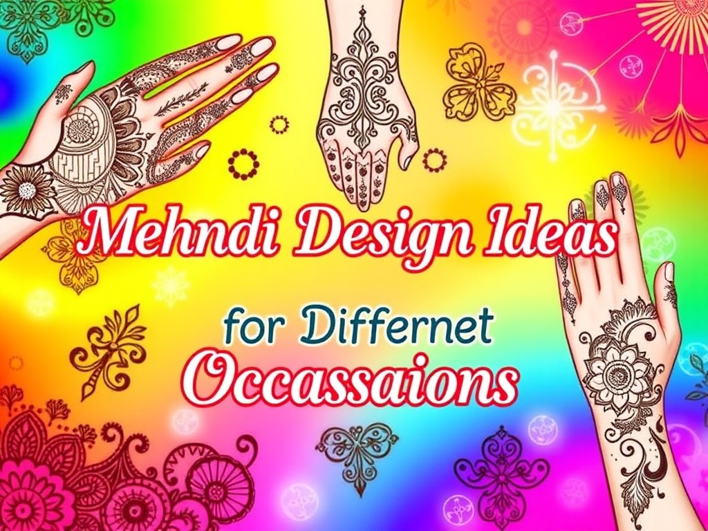 Mehndi Design Ideas for Different Occasions