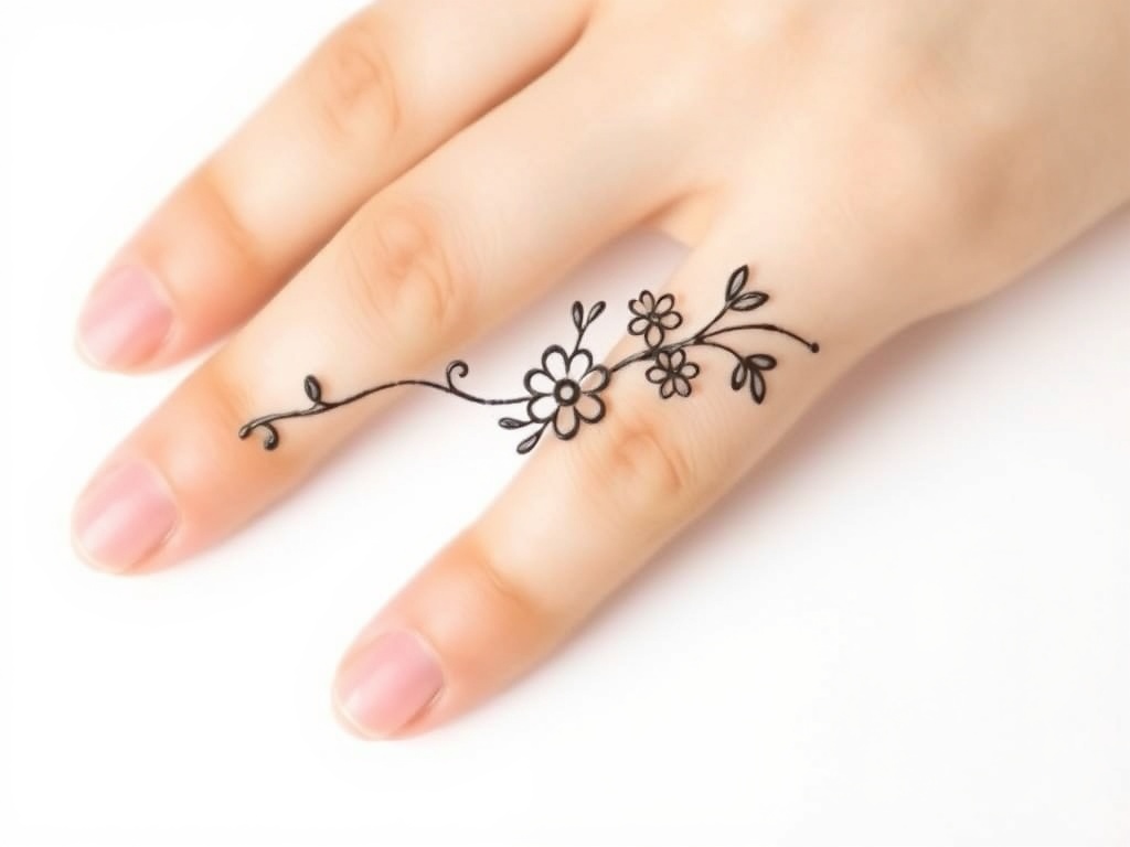 Minimal Finger-Tip Floral Chain Design