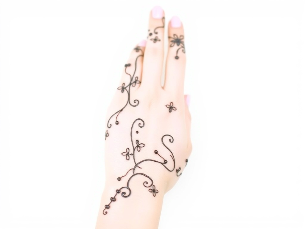 Minimal Full Hand Mehndi with Open Spaces
