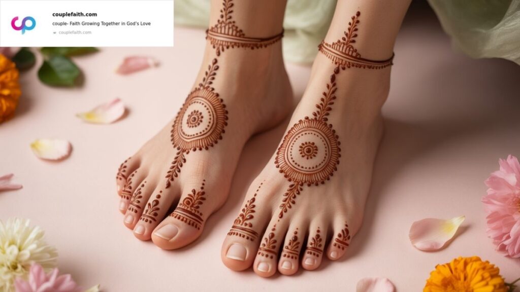 Minimalist Feet Mehndi