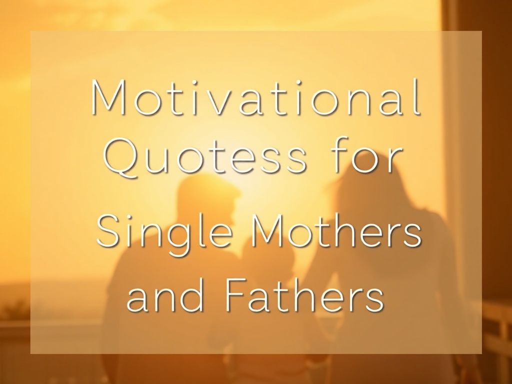 Motivational Quotes for Single Mothers and Fathers
