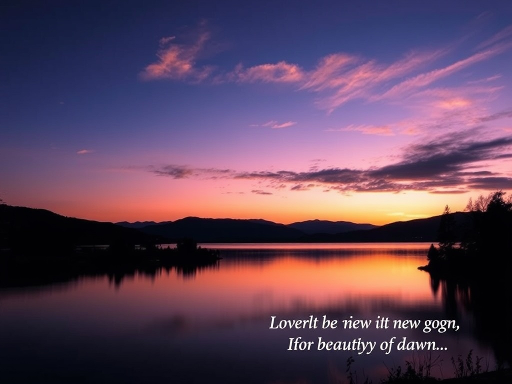 Night-to-Dawn Transition Captions