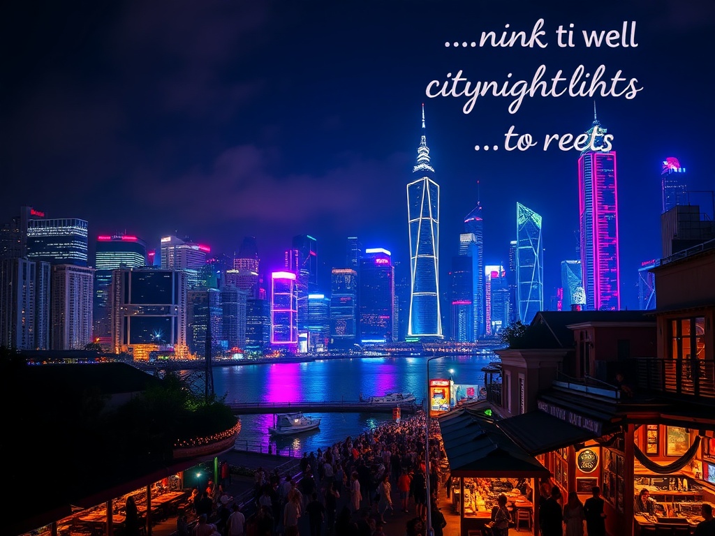 Nightlife & City Lights Captions