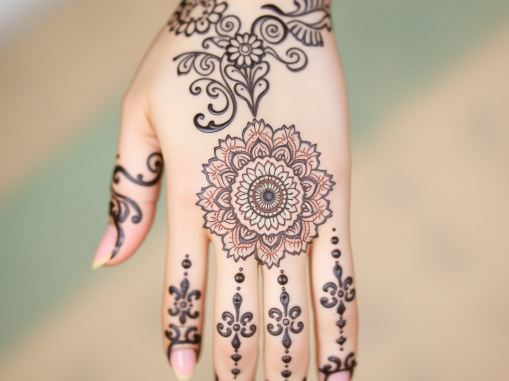 Palm Centrepiece Mandala