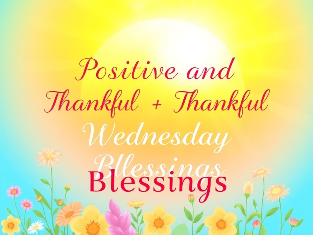 Positive and Thankful Wednesday Blessings