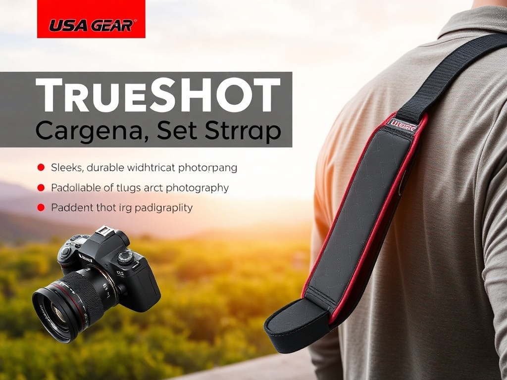 USA GEAR True SHOT Camera Sling Strap