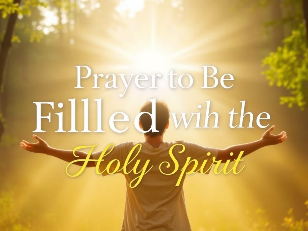 Prayer to Be Filled with the Holy Spirit