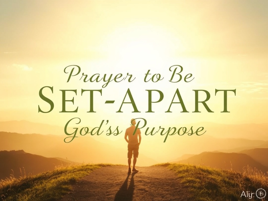Prayer to Be Set Apart for God’s Purpose