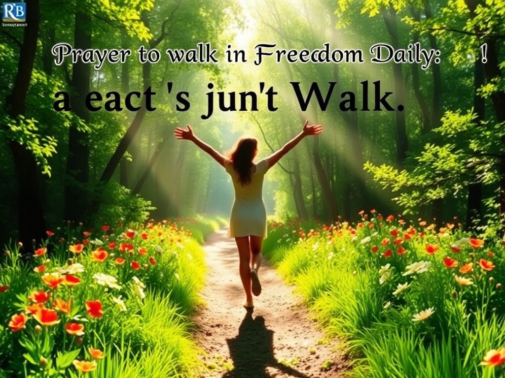 Prayer to Walk in Freedom Daily