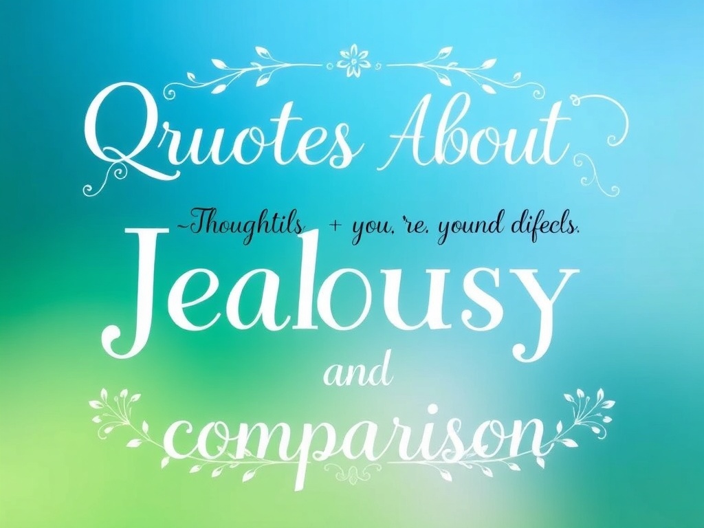 Quotes About Jealousy and Comparison