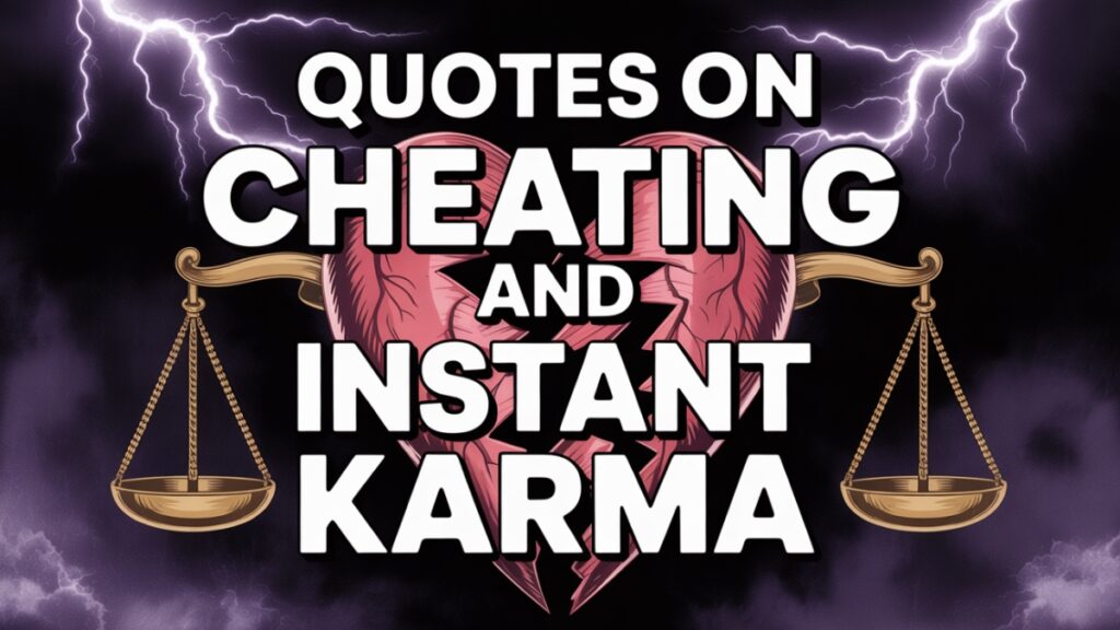100 Karma Quotes about Cheating and Betrayal in Relationships and Love