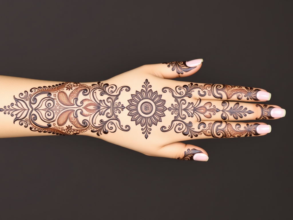 Royal Full Hand with Symmetrical Motifs