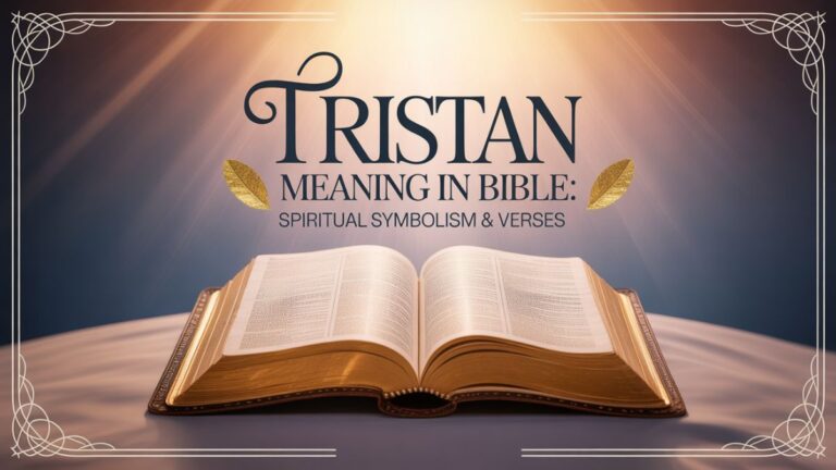 Tristan Meaning in Bible: Spiritual Symbolism & Verses