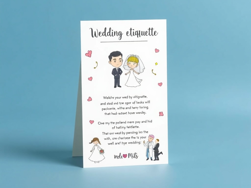 Wedding card etiquette for humor