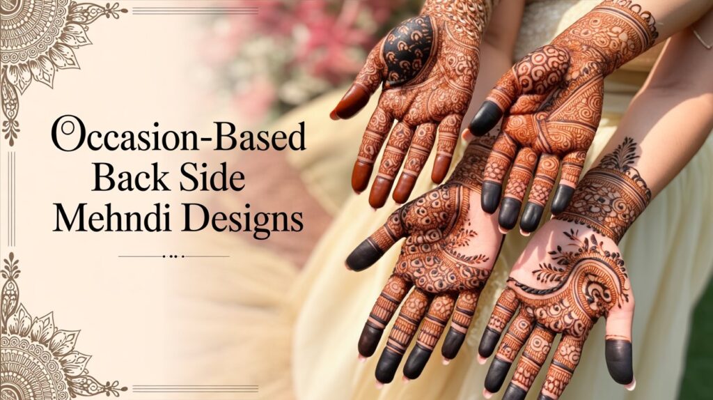 Occasion-Based Back Side Mehndi Designs